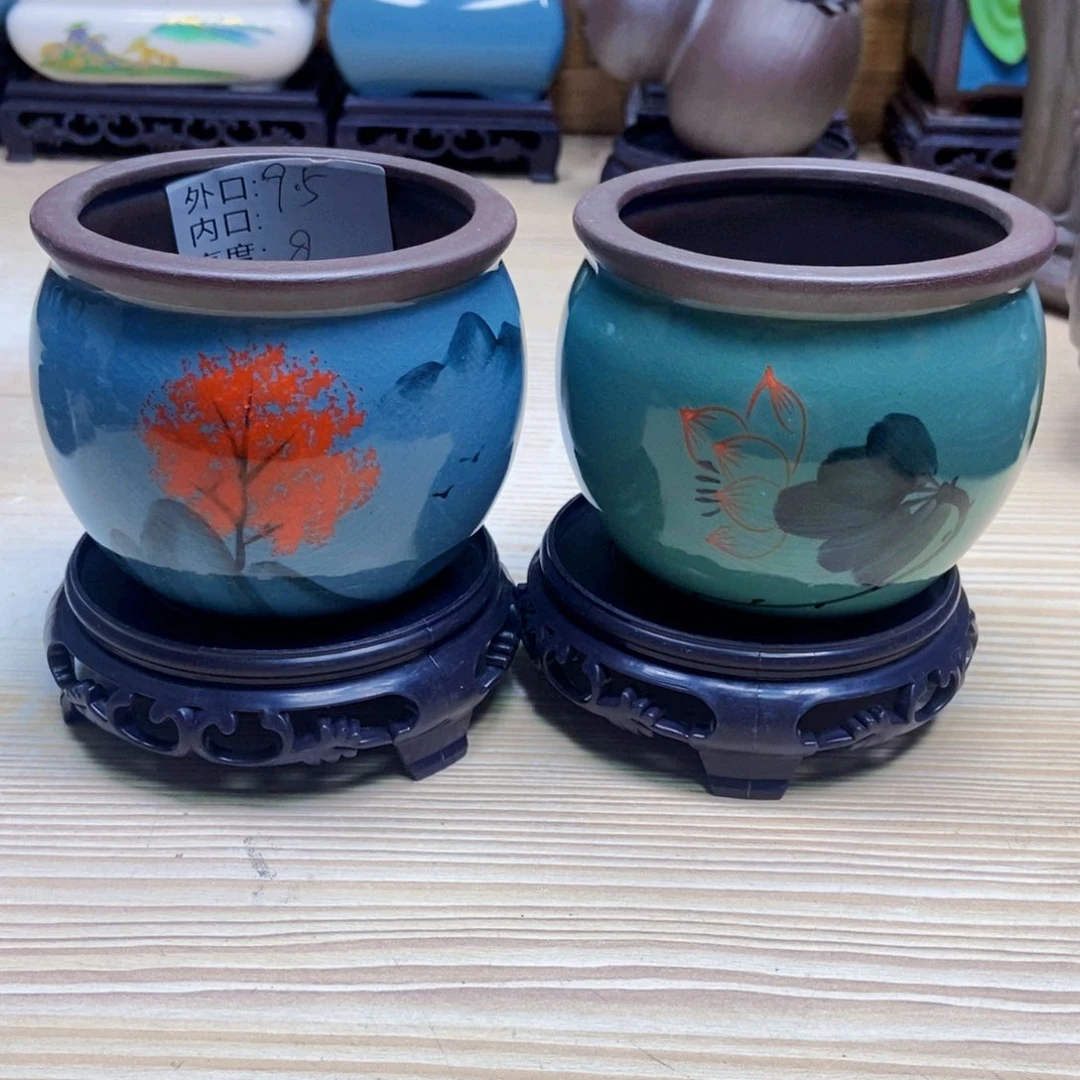 瓷片陶瓷花盆陶瓷艺术