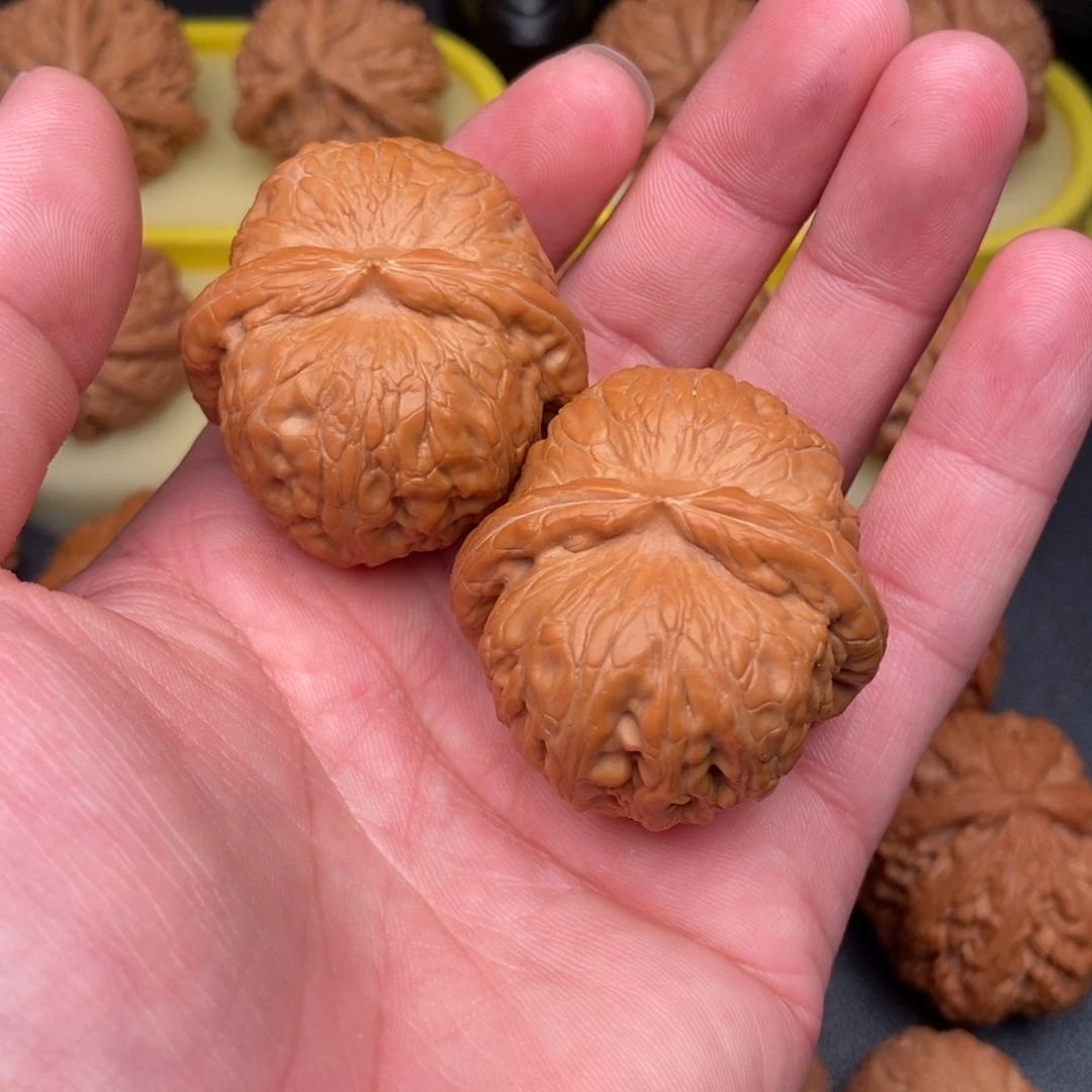 武***坤文玩核桃把件元宝42