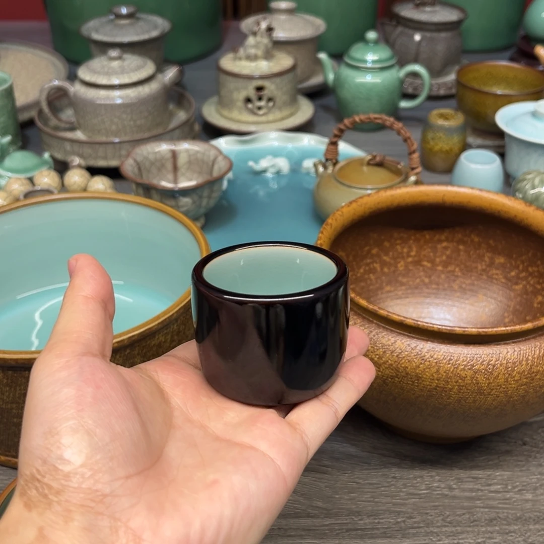 黄灿  墨玉 扳指杯