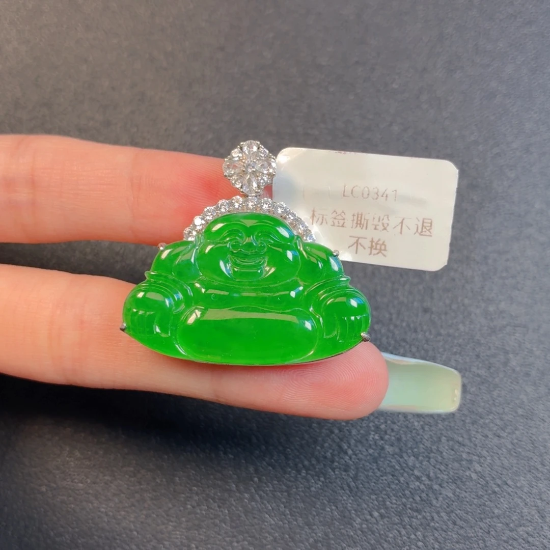 翡翠银S925镶嵌颈饰