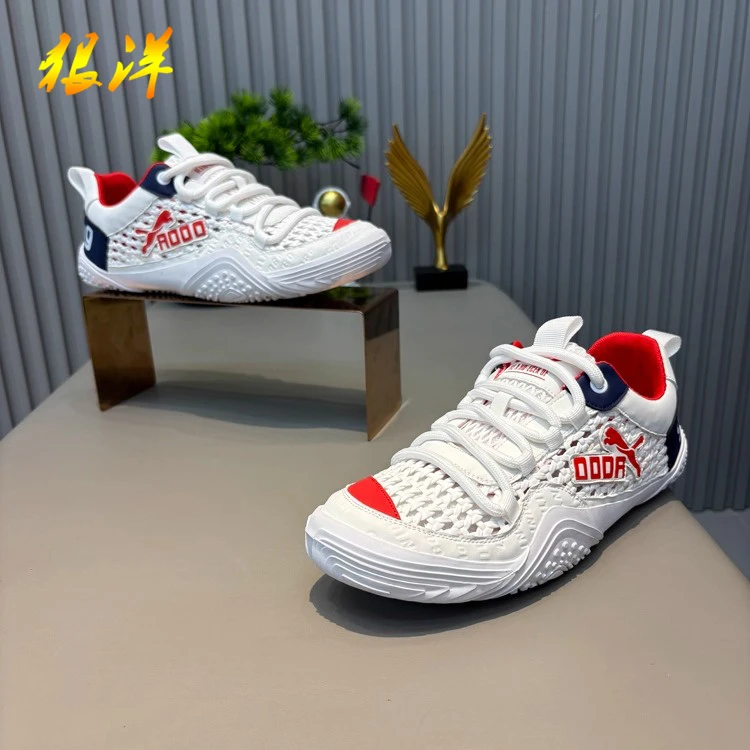 狠洋男鞋轻便透气薄款镂空网面休闲鞋时尚潮流软底防滑耐磨运动鞋