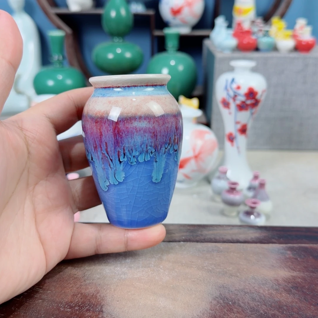 陶瓷手工小花器摆件