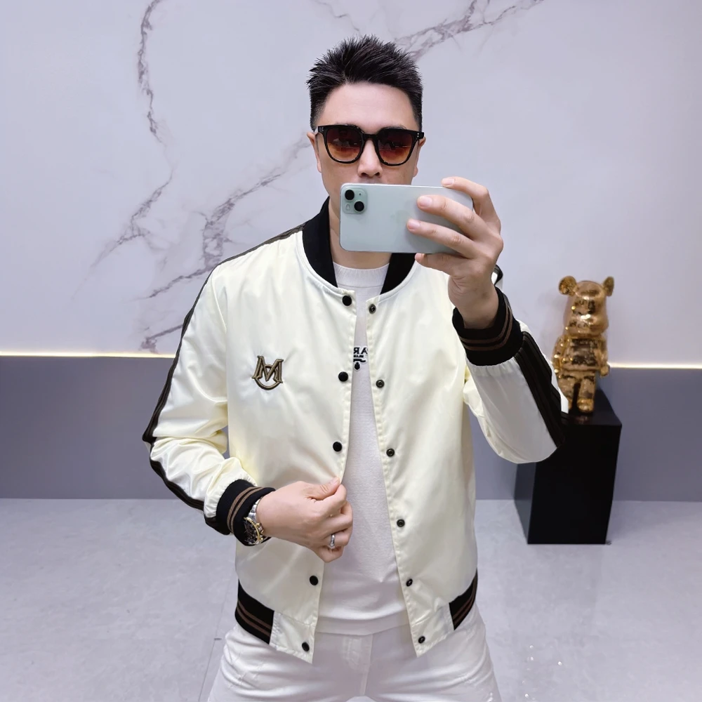 赫柏纪逸痞帅潮流休闲夹克轻奢男装外套秋冬新款时尚高端百搭上衣