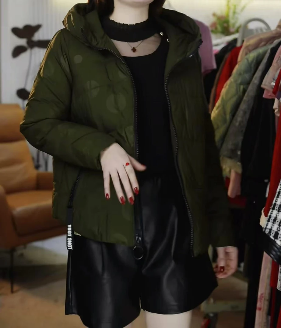【JX15两色棉服女款】连帽外套女装短款时尚休闲百搭保暖冬季棉服