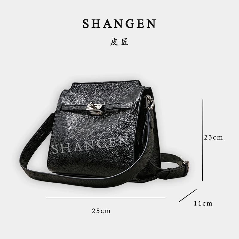 【尚恩CC】SK-62760-黑色-轻奢时尚简约百搭女士新款单肩新款包