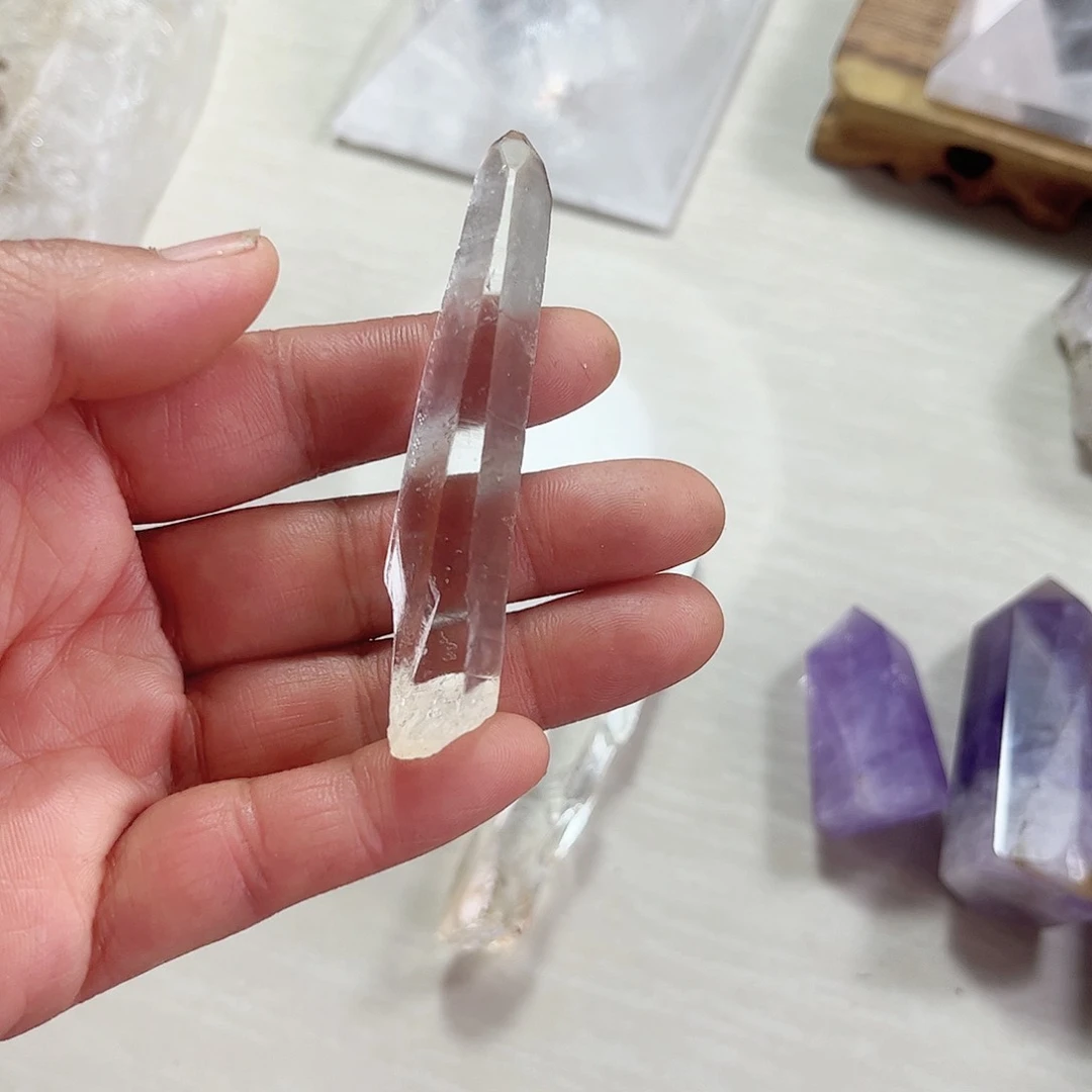 水晶天然水晶柱摆件未镶嵌N**i