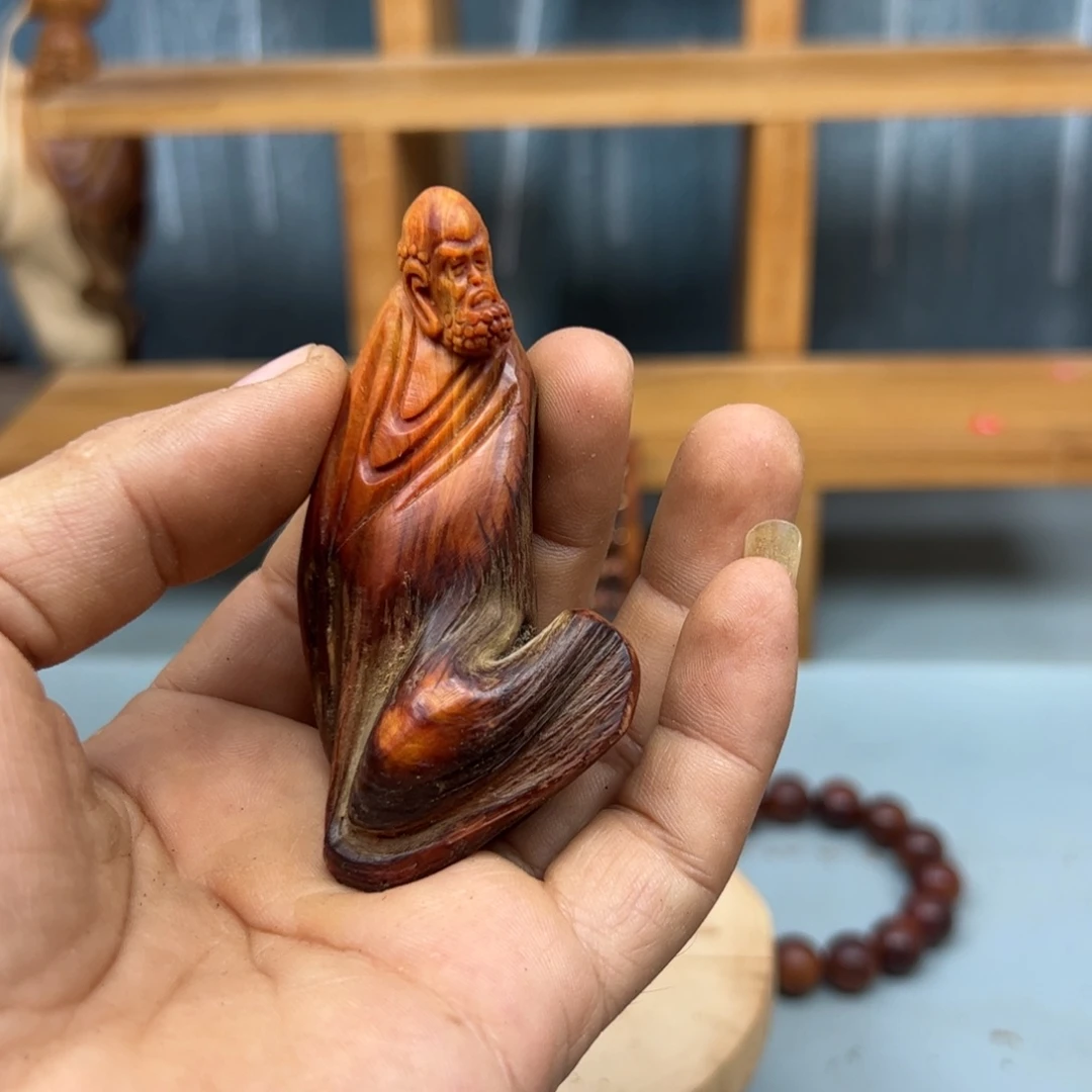木****木崖柏木摆件手把件