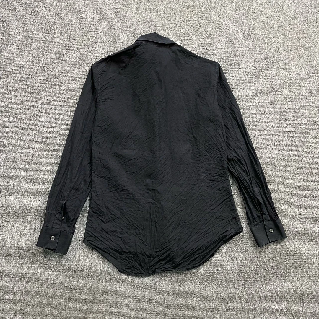 99新 DIOR/迪奥 qq213黑色暗纹满印长袖衬衫 39码