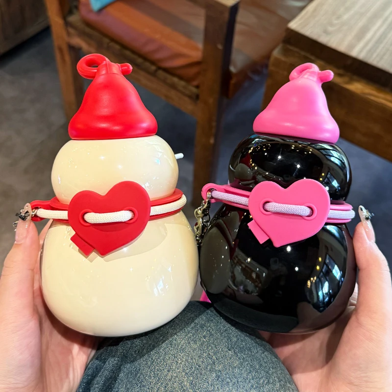 2025新款葫芦保温杯吸管水壶高颜值水杯女生日礼物便携外带杯子