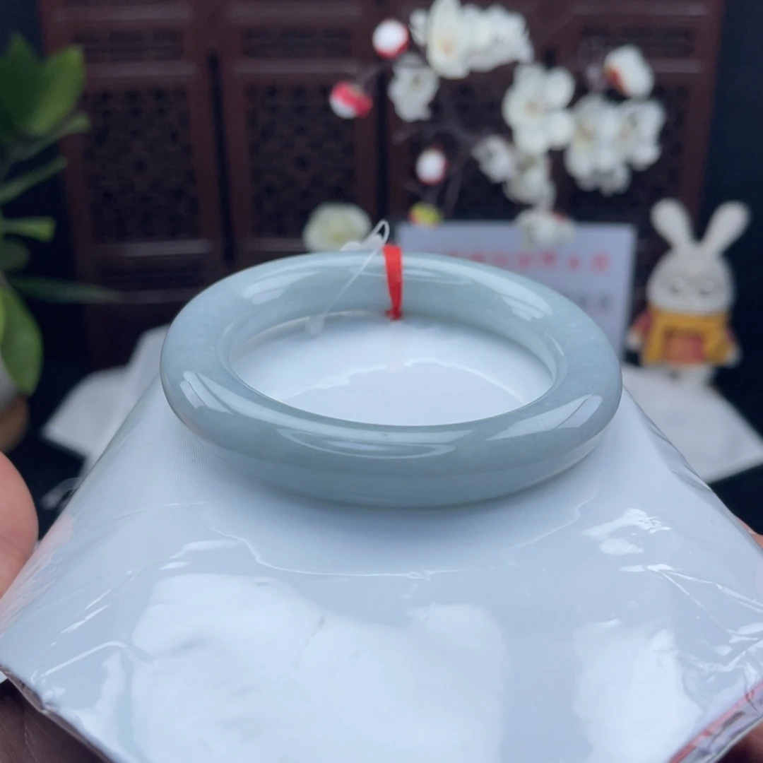 翡翠未镶嵌把件57-58胖圆条
