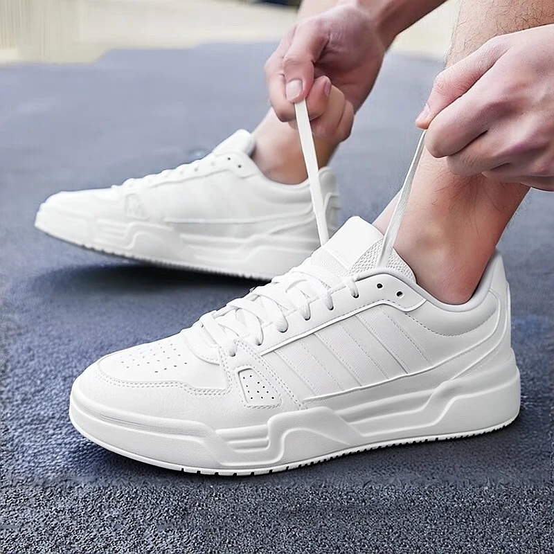 adidas/阿迪达斯男鞋女鞋透气低帮白色休闲鞋百搭复古板鞋 JS4358