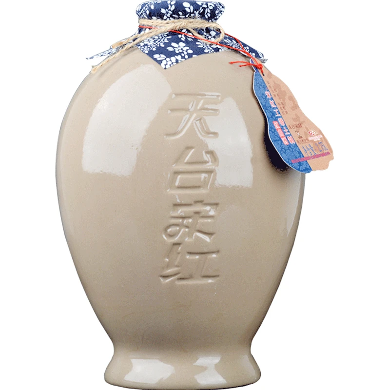 济公家天台宋红工帮红曲酒2.75L坛装大气手工粮食酒