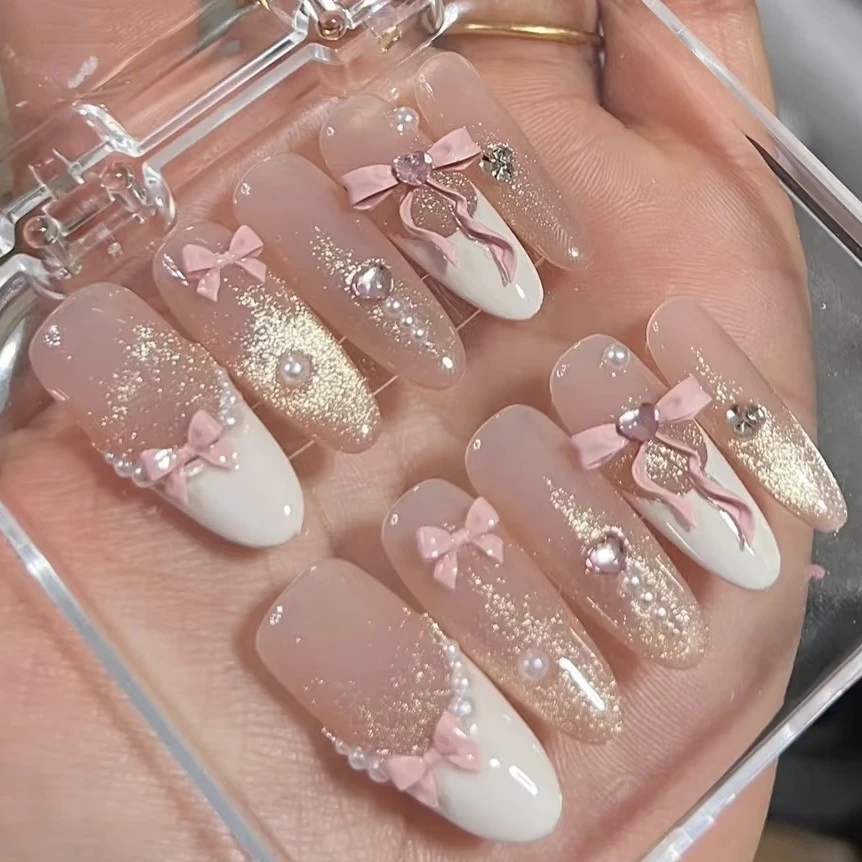 新款纯手工穿戴甲两单飞《扣号➕拍下的编码和高级昵称》