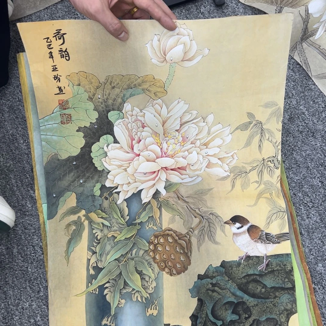 国画纯手绘字画宣纸