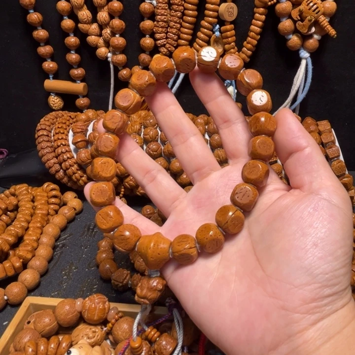 桃核手串六方手持
