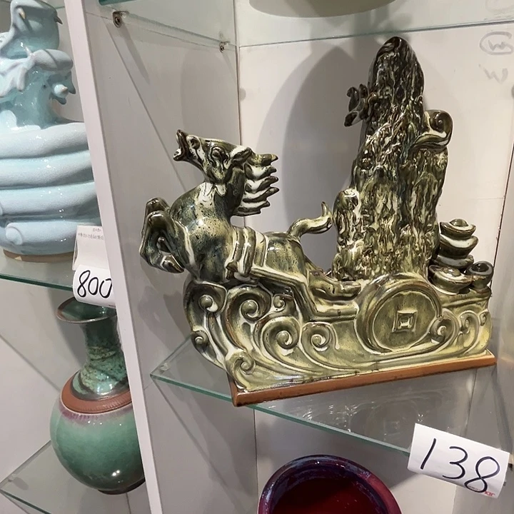 三***姨瓷片钧瓷钧瓷摆件钧瓷摆件