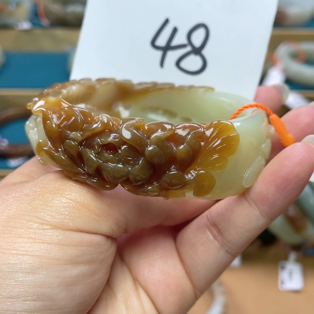 未镶嵌手镯和田玉圈口58+