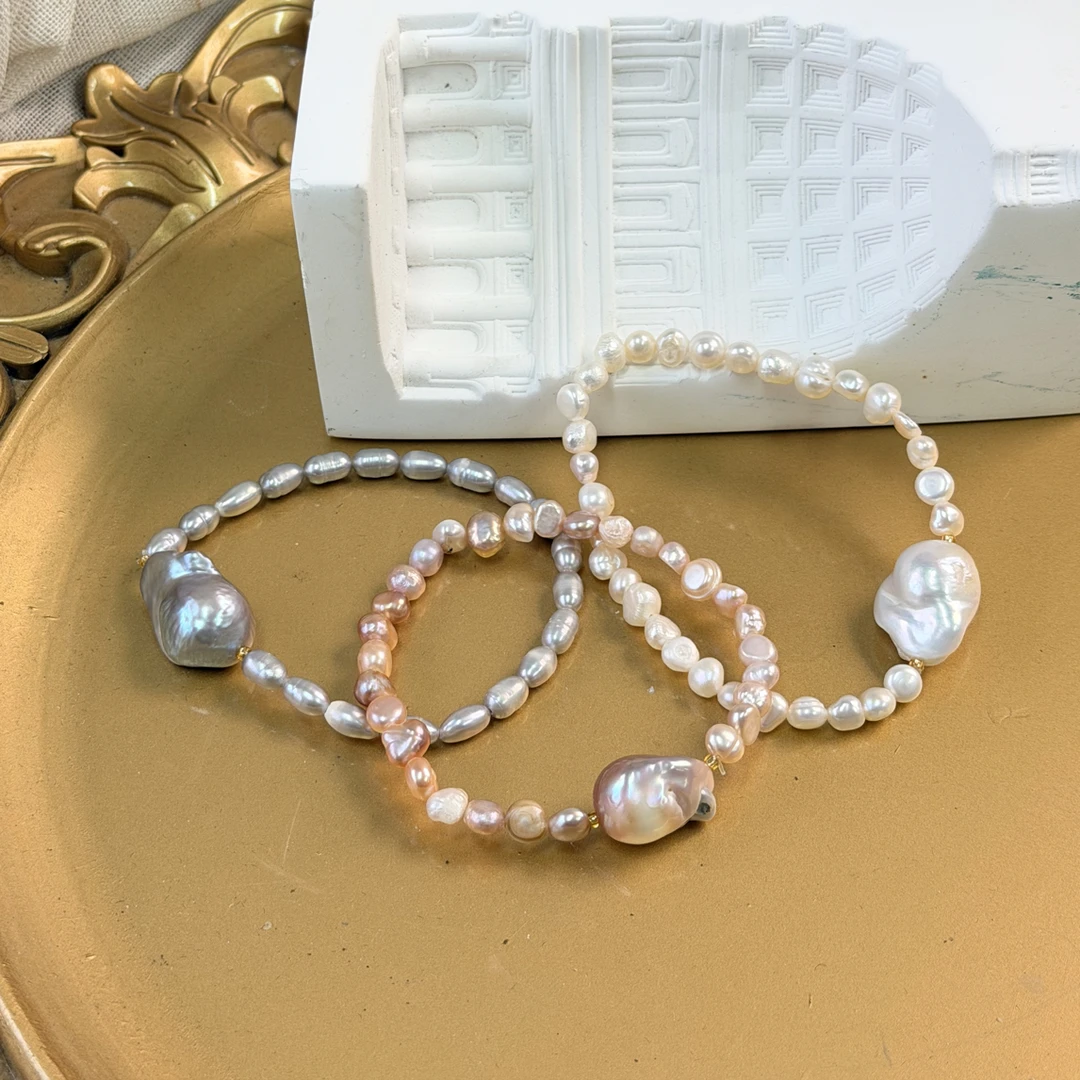 手链 2-2珍珠女巴洛克轻奢小众精致时尚串珠手饰