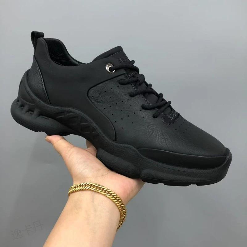 2025新款男士经典休闲鞋男秋季新款百搭时尚软面运动鞋简约潮流鞋