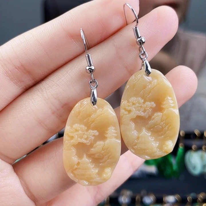 翡翠耳饰未镶嵌饰品