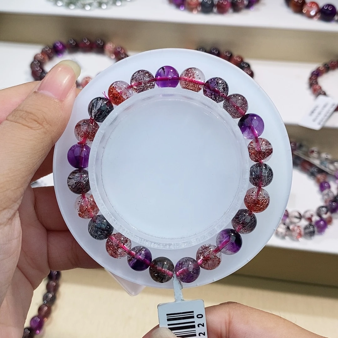 水晶手链未镶嵌黑加仑8