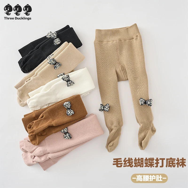 女童打底裤秋冬季加绒加厚连脚儿童中大童女孩外穿连裤袜