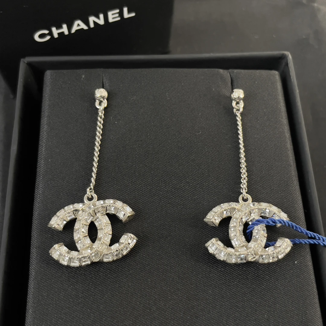 未使用 Chanel/香奈儿 大双C吊坠耳钉/流苏/香奢
