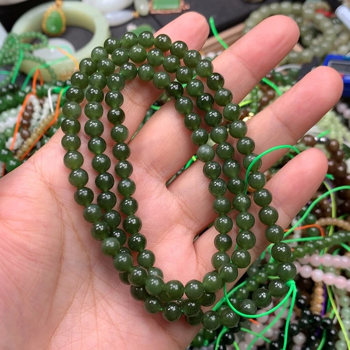 和田玉未镶嵌手链53