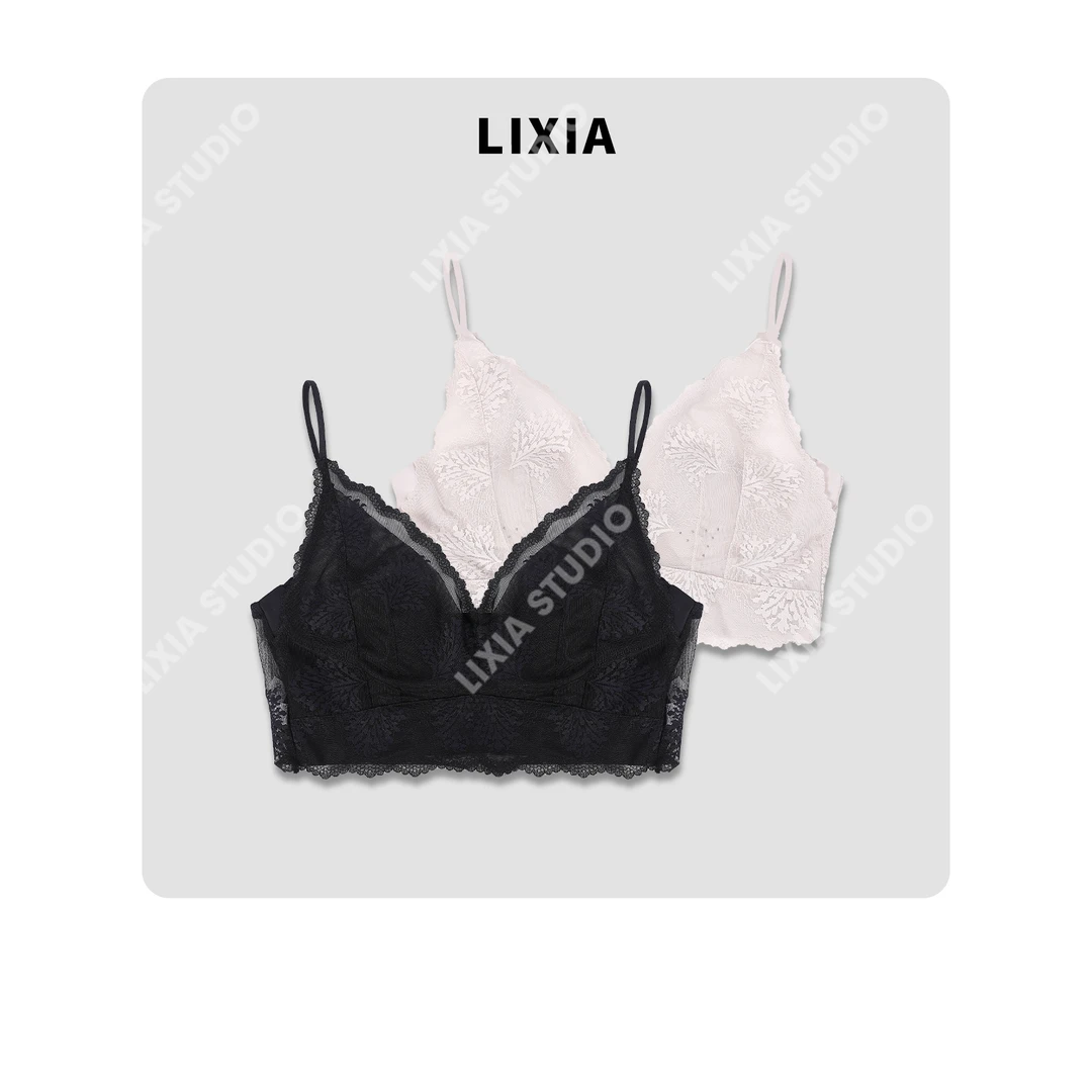 LIXIA【秘密花园】蕾丝花边时尚休闲气质款美背-D10071