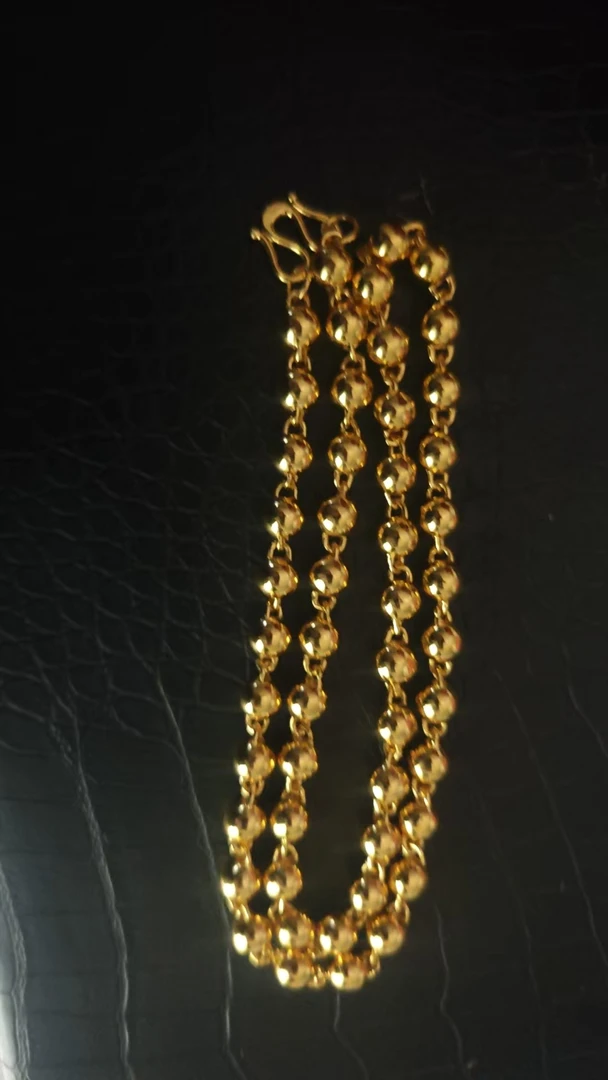 链子足银 原创轻奢时尚百搭黄色项链 多样性发其一ys62505