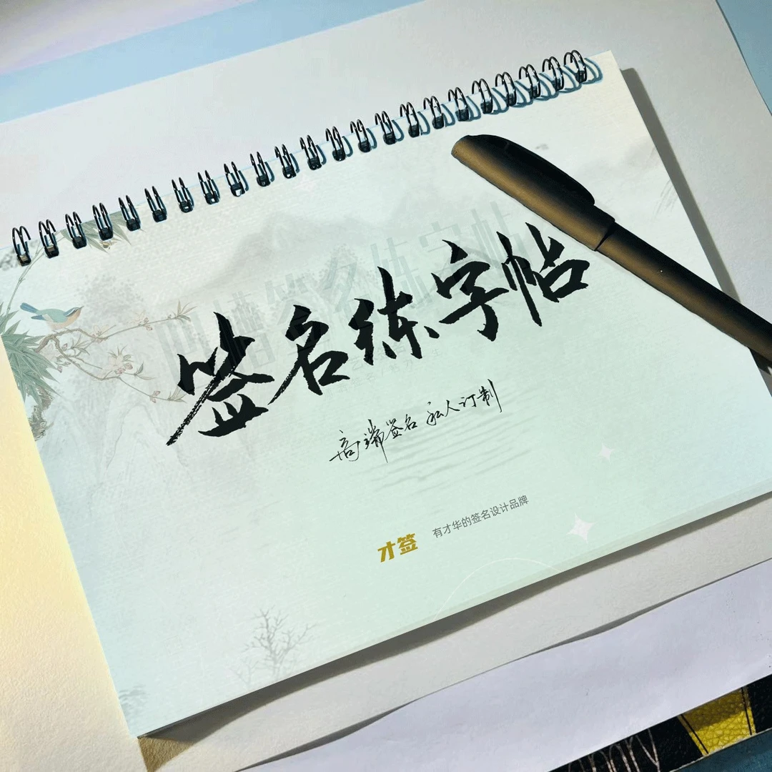 才签原创手写公文商务艺术简易签名字帖私人签名签名字帖私人订制