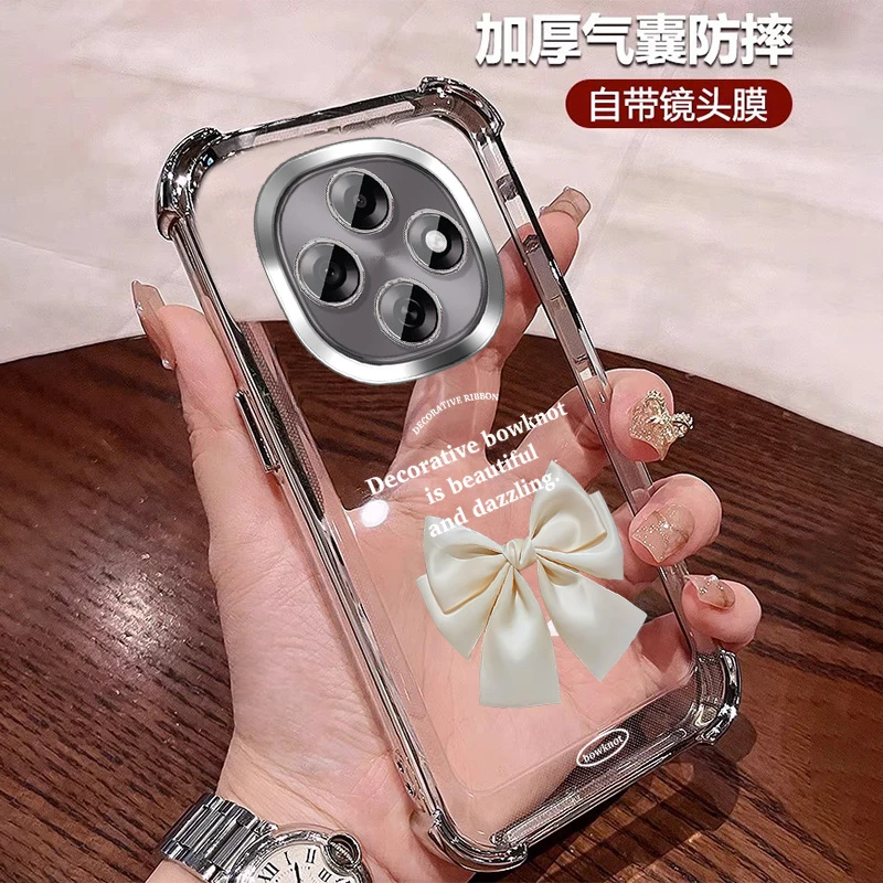 时尚蝴蝶适用oppoa6pro手机壳四角防摔套小众a6gt全包带镜头膜