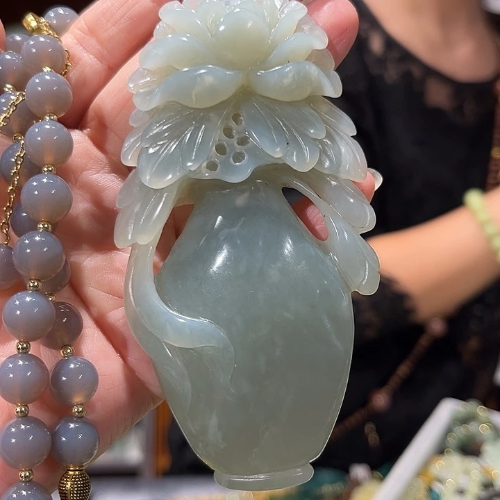 未镶嵌岫玉毛衣链