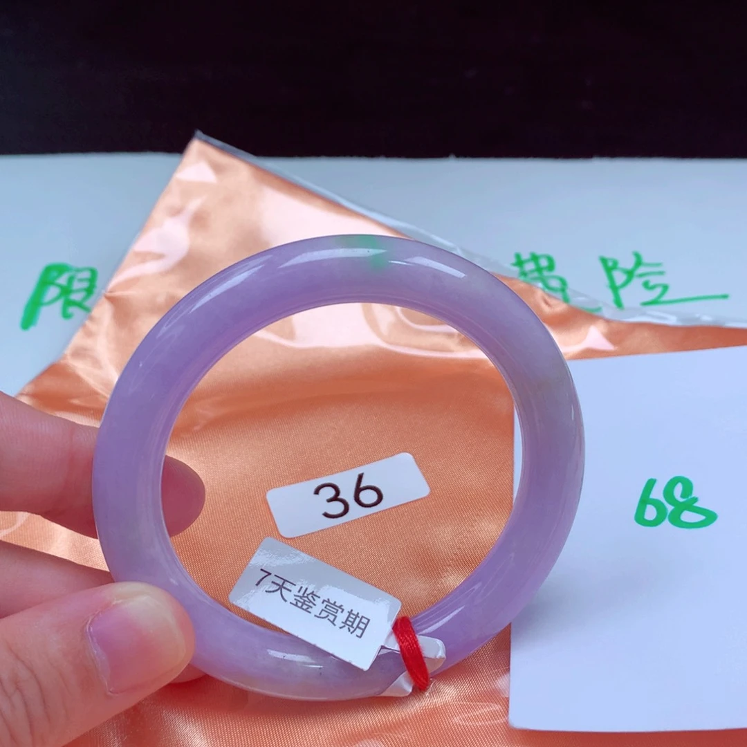 未镶嵌手镯翡翠缅甸天然A货翡翠手镯55圆条