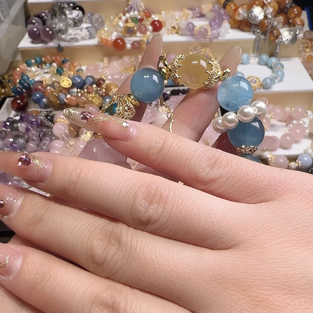 水晶手链未镶嵌我****糖把