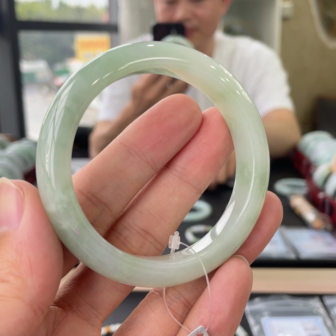 翡翠未镶嵌手镯23号链接 56