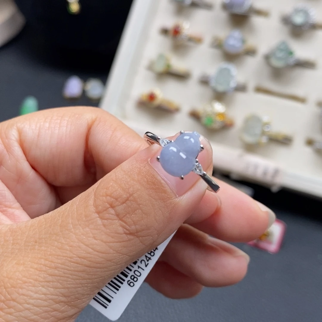 翡翠银S925镶嵌戒指