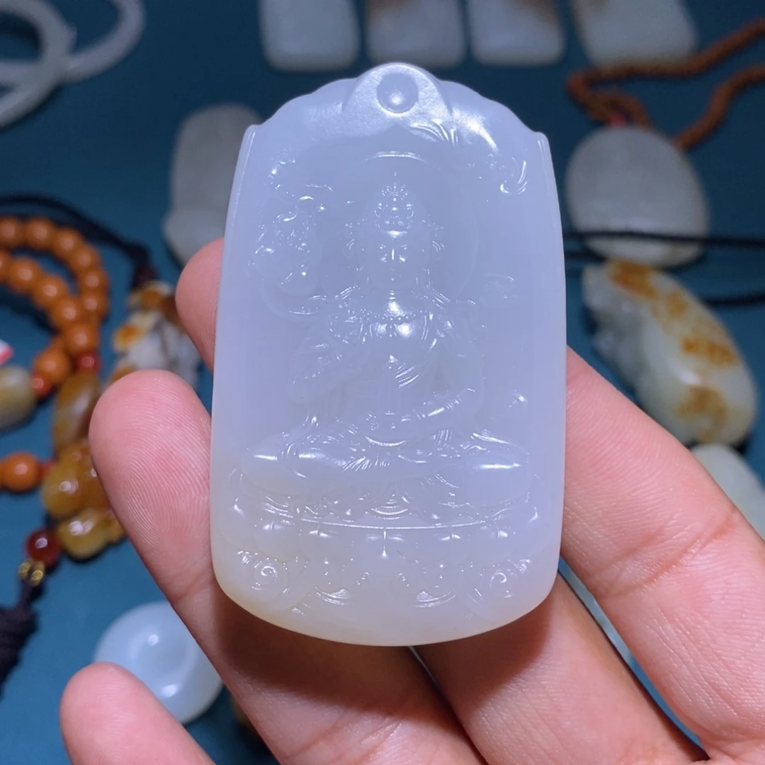 和田玉未镶嵌挂件