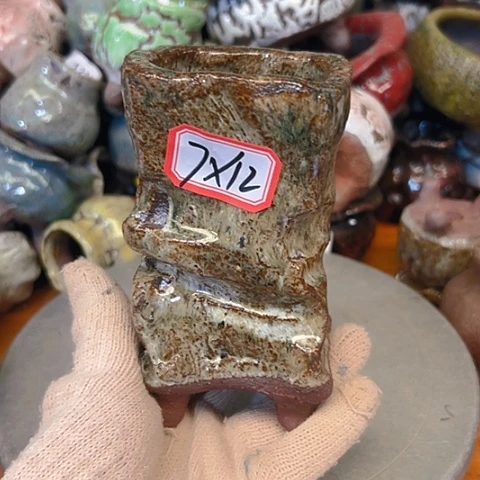 粗陶花盆手工花盆