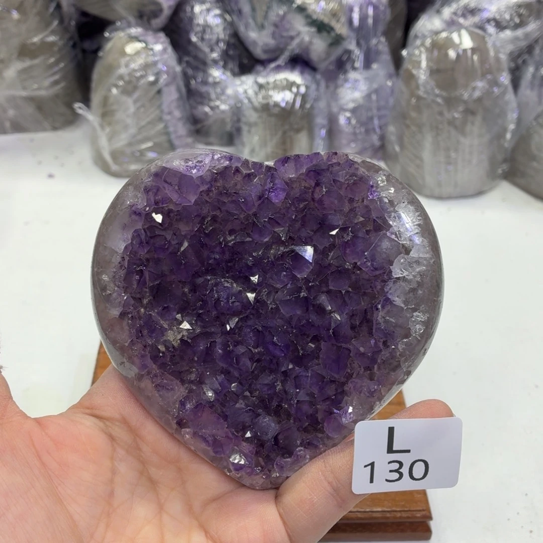 水晶未镶嵌摆件天然紫水晶