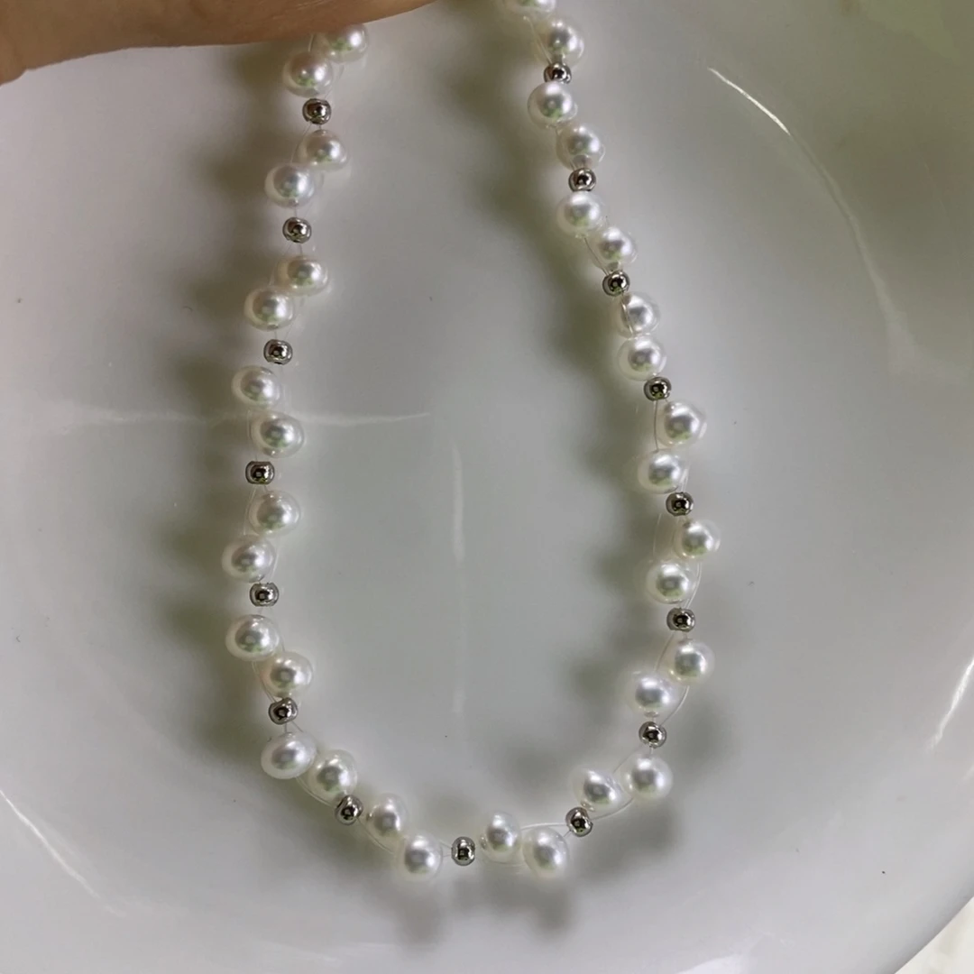 淡水珍珠手绳银S925镶嵌