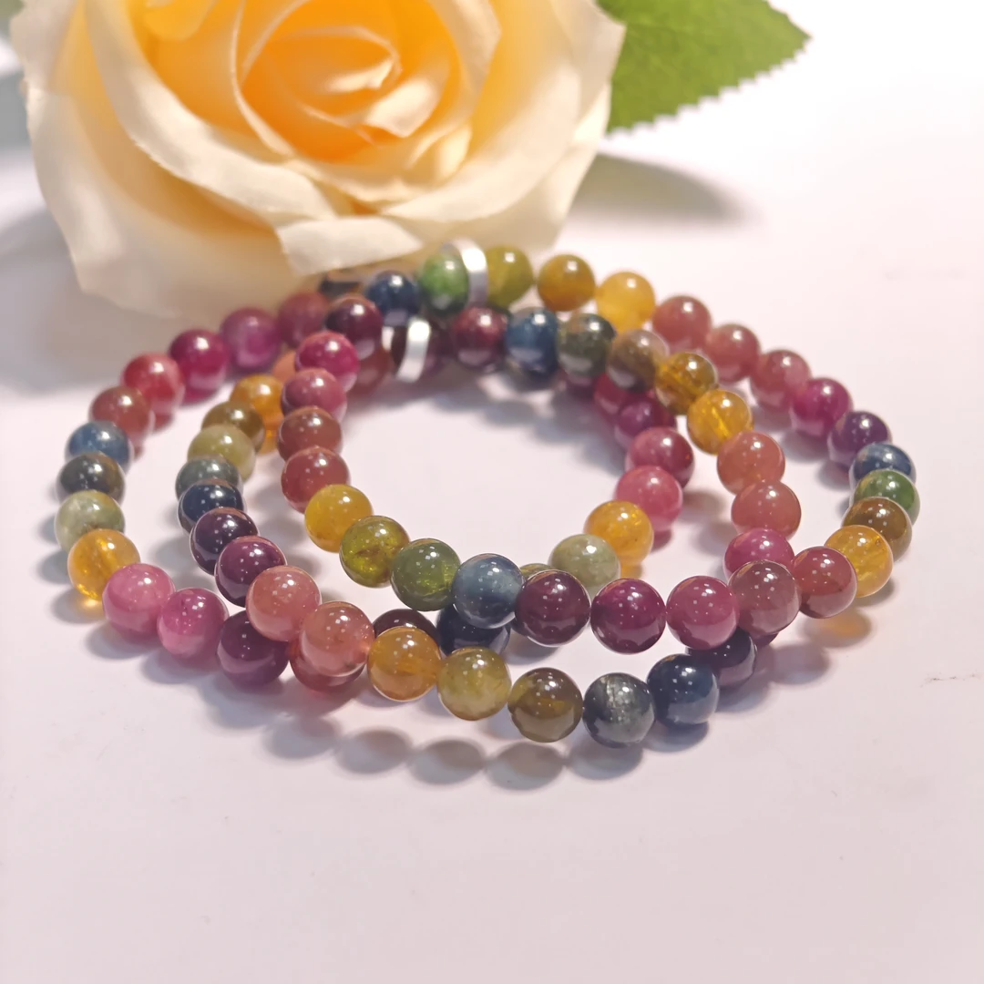 【书记甄选】天然碧玺单圈手链 多样性发一件 约6mm GD4420