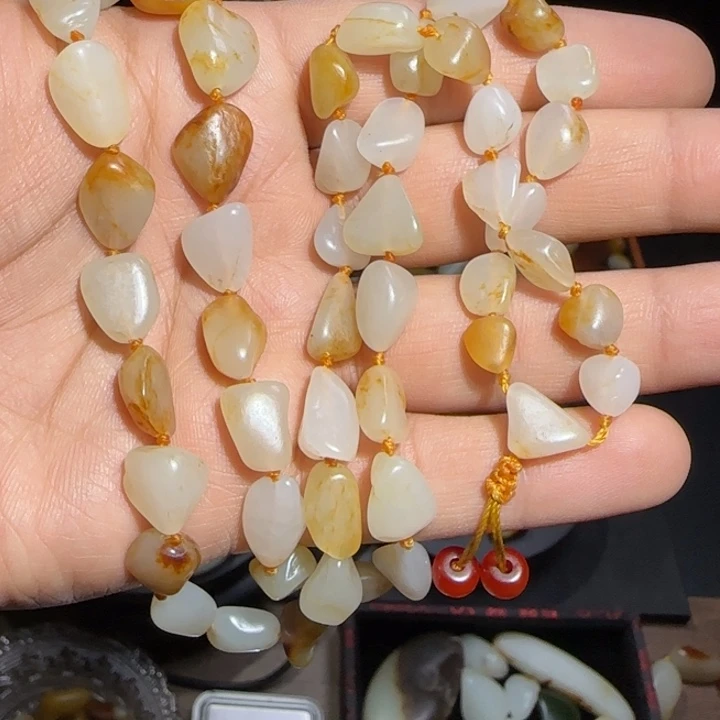 和田玉颈饰未镶嵌55克