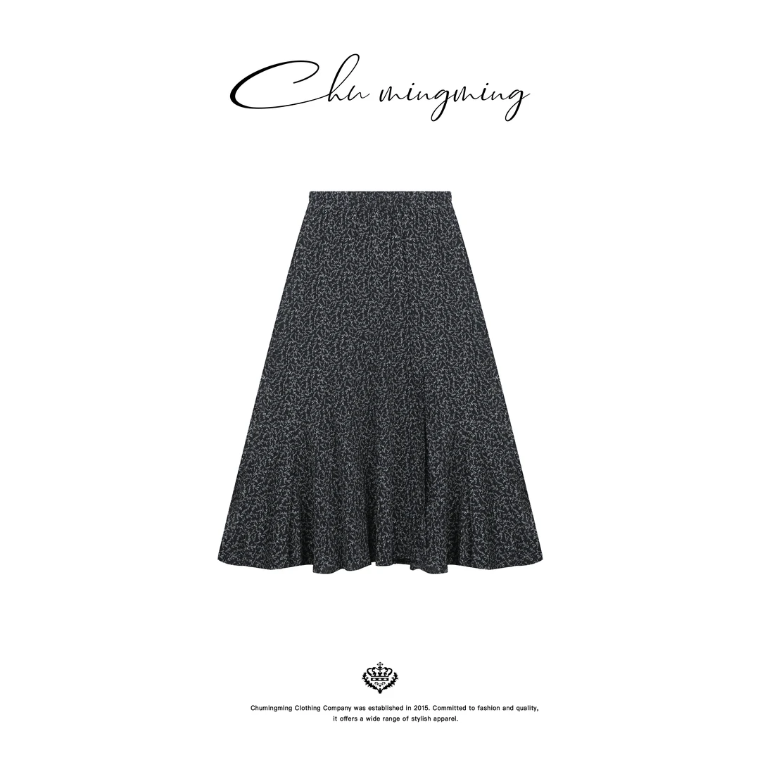 【CHU/2025SSNEW】《茶歇》碎花鱼尾半裙TY2506