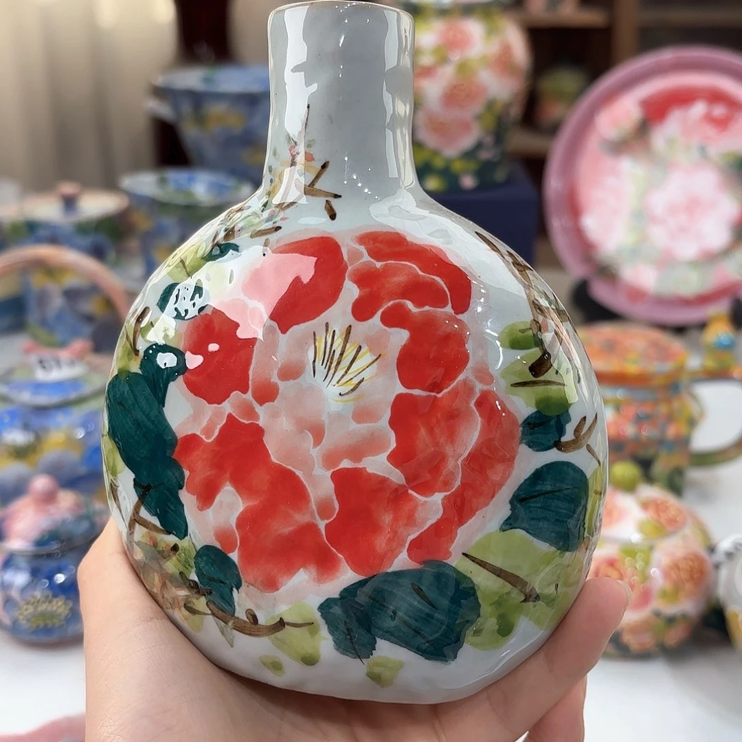 景德镇手绘高温釉下彩陶瓷茶具