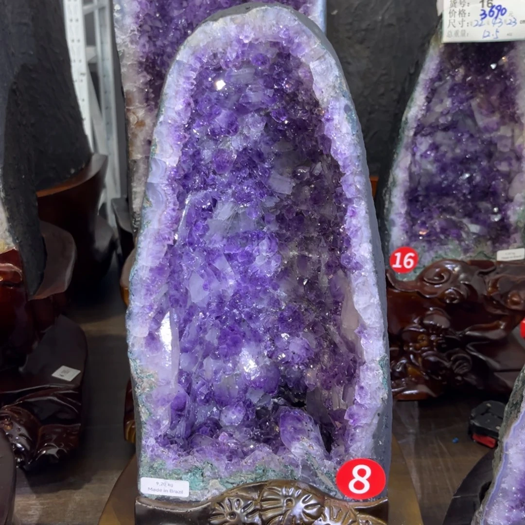 紫晶摆件未镶嵌水晶