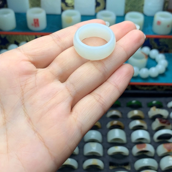 我***爱和田玉戒指未镶嵌