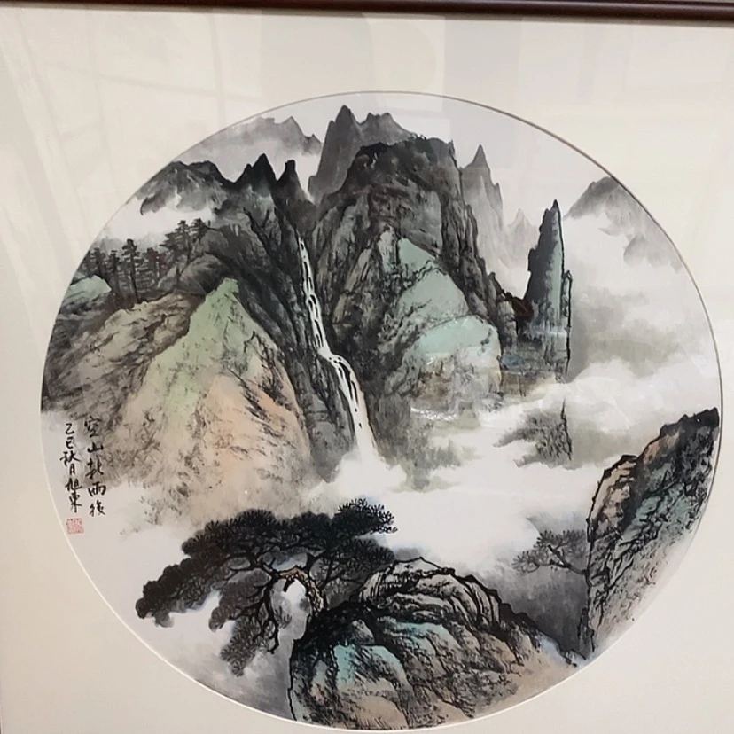 【闪购商品】国画手绘国画带框72.72