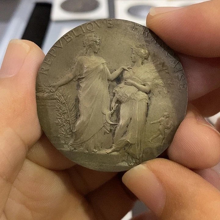 银Ag900法国农业女神银章36克95银