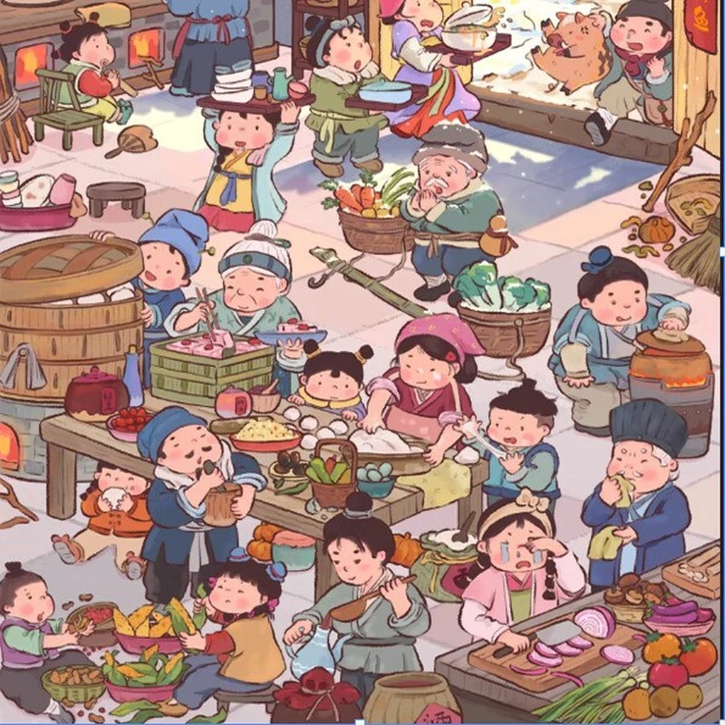 五月工坊1.0原创造景贴纸立体微缩场景3D贴纸解压拼贴手工贴画